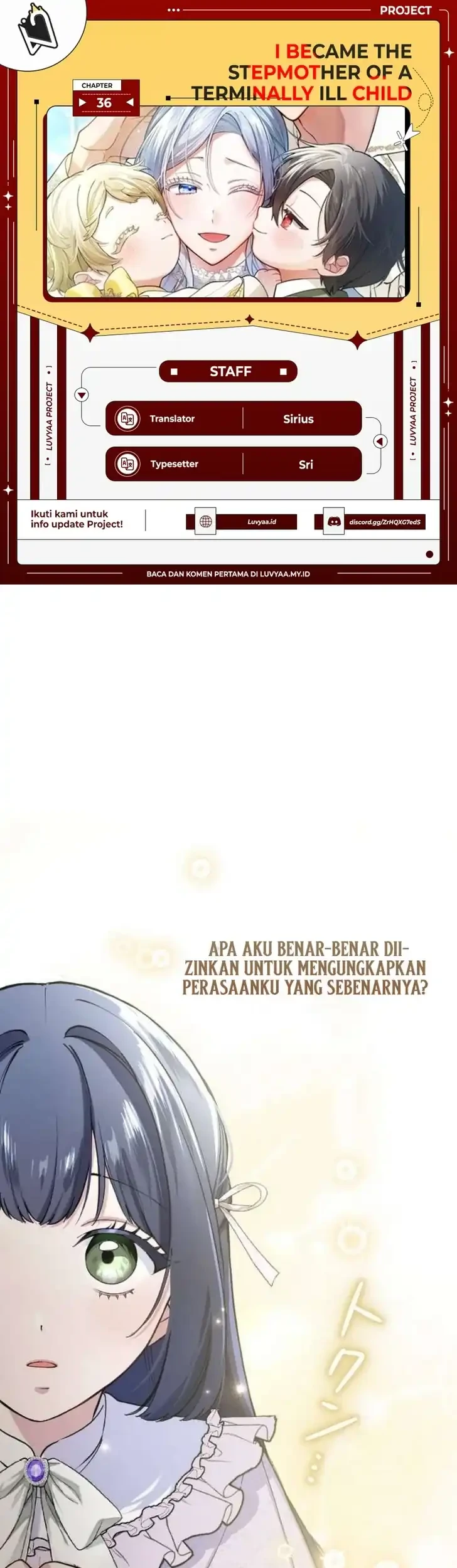 I Became the Stepmother of a Terminally Ill Child Chapter 36 - halaman 1