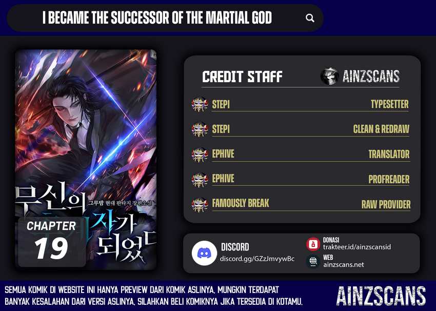 I Became the Successor of the Martial God Chapter 20 - halaman 1