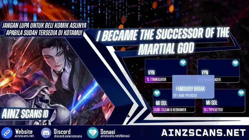 I Became the Successor of the Martial God Chapter 3 - halaman 1