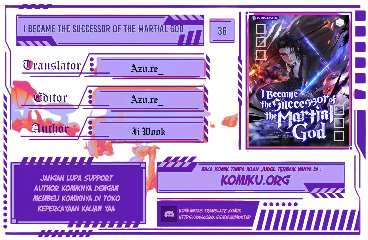 I Became the Successor of the Martial God Chapter 36 - halaman 1
