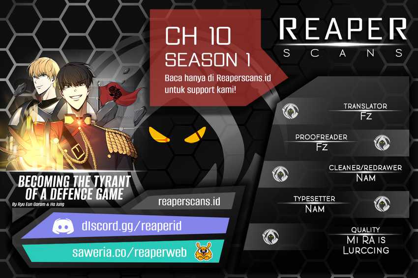 I Became the Tyrant of a Defense Game Chapter 10 - halaman 1