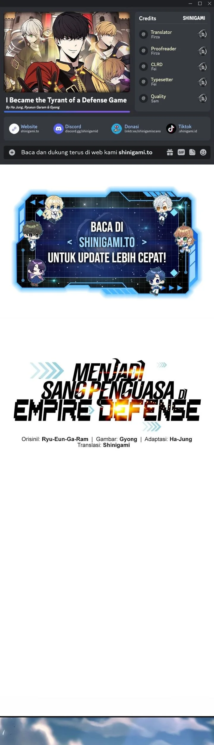 I Became the Tyrant of a Defense Game Chapter 161 - halaman 1