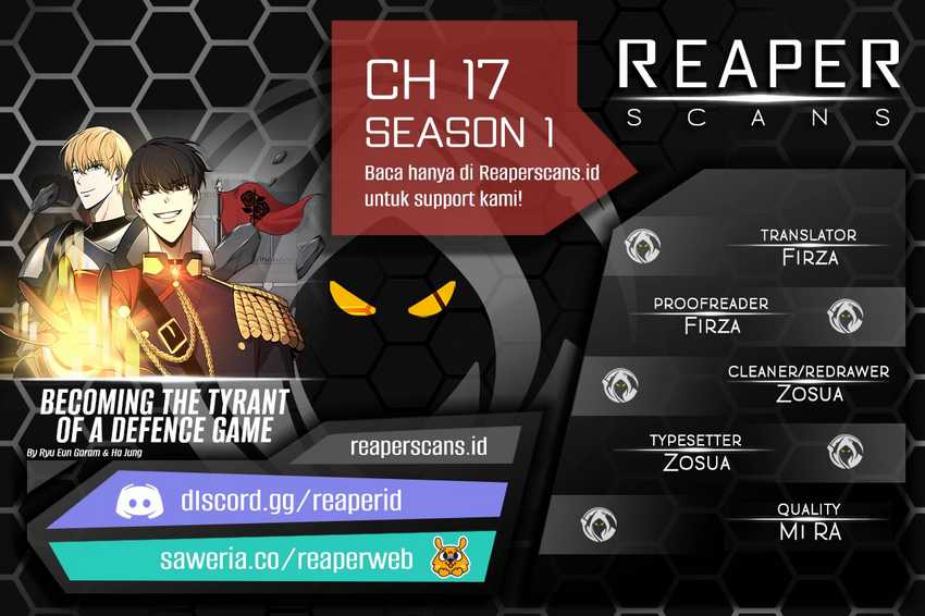 I Became the Tyrant of a Defense Game Chapter 17 - halaman 1