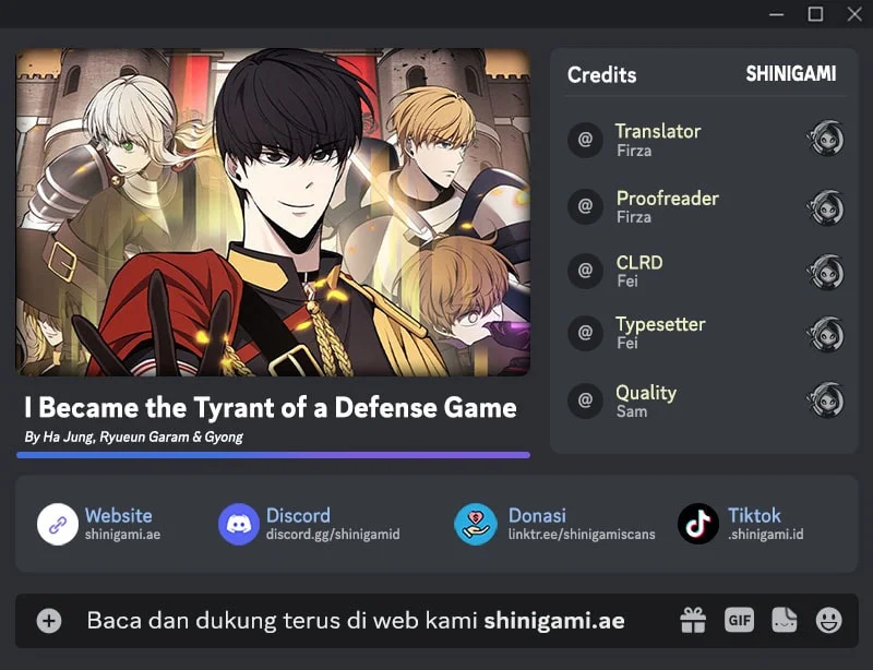 I Became the Tyrant of a Defense Game Chapter 192 - halaman 1