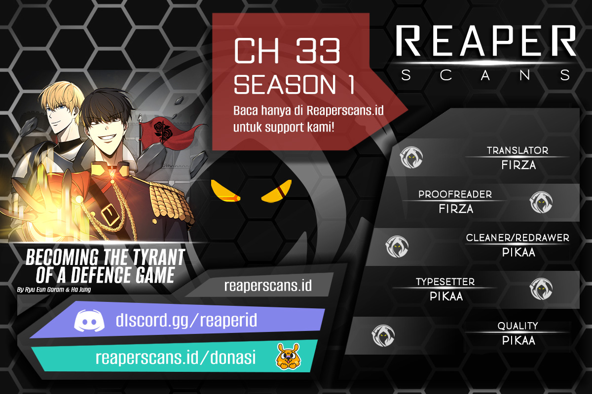 I Became the Tyrant of a Defense Game Chapter 33 - halaman 1