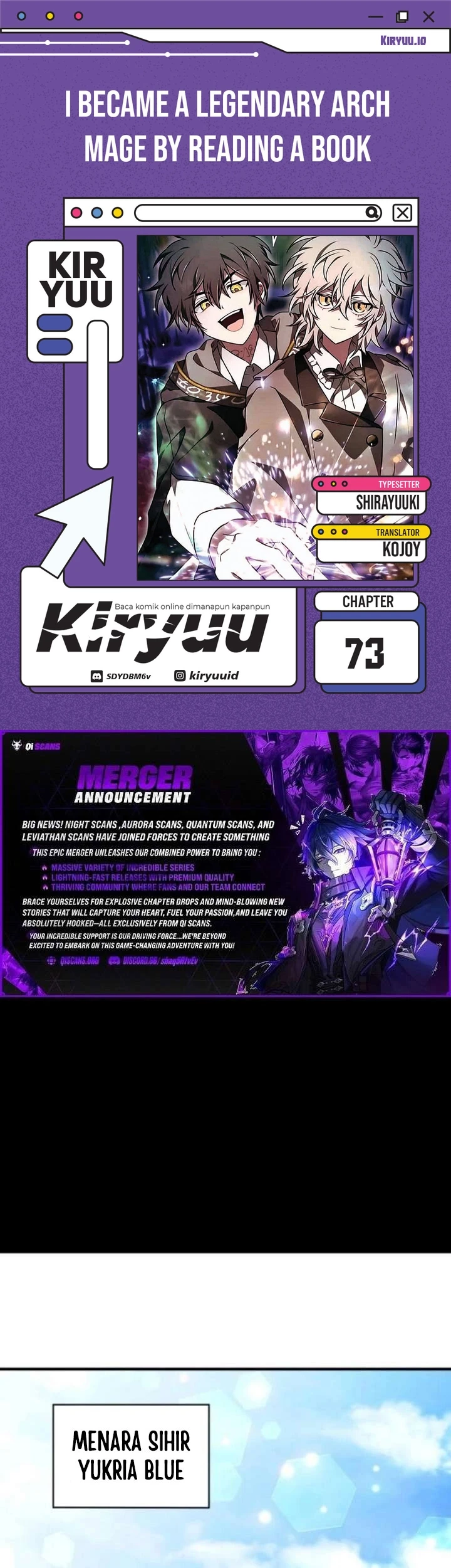 I Become a Legendary ArchMage by Reading a Book Chapter 73 - halaman 1
