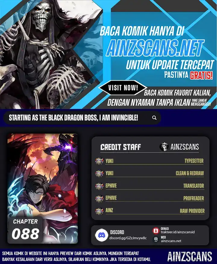 I Become Invincible Black Dragon Boss At The Start Chapter 88 - halaman 1