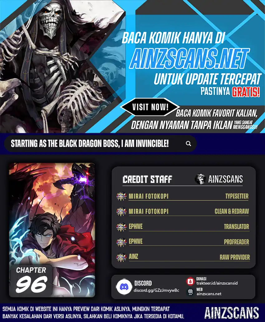 I Become Invincible Black Dragon Boss At The Start Chapter 96 - halaman 1