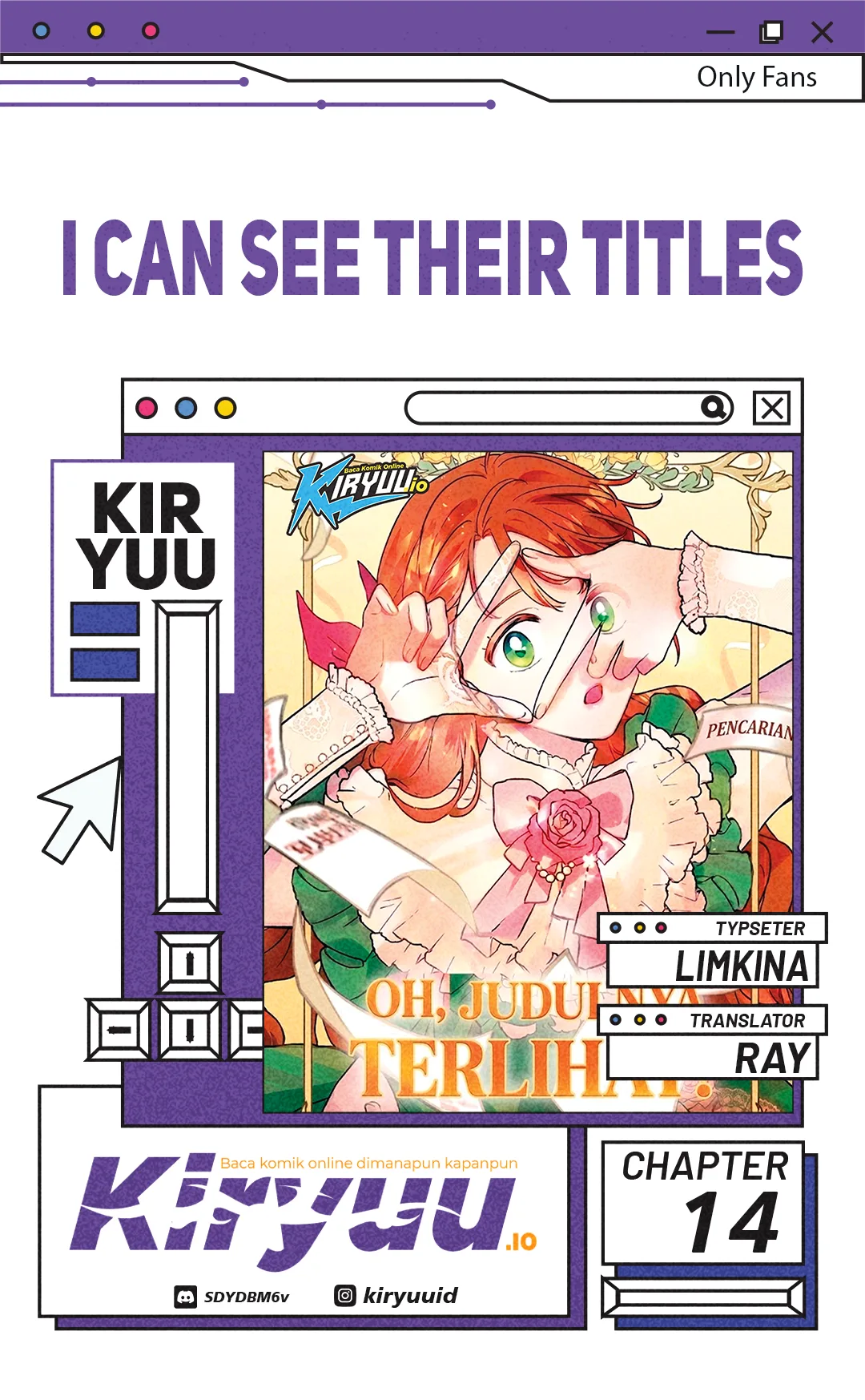I Can See Their Titles Chapter 14 - halaman 1