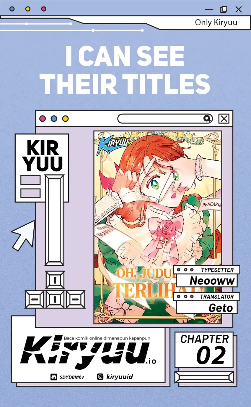 I Can See Their Titles Chapter 2 - halaman 1