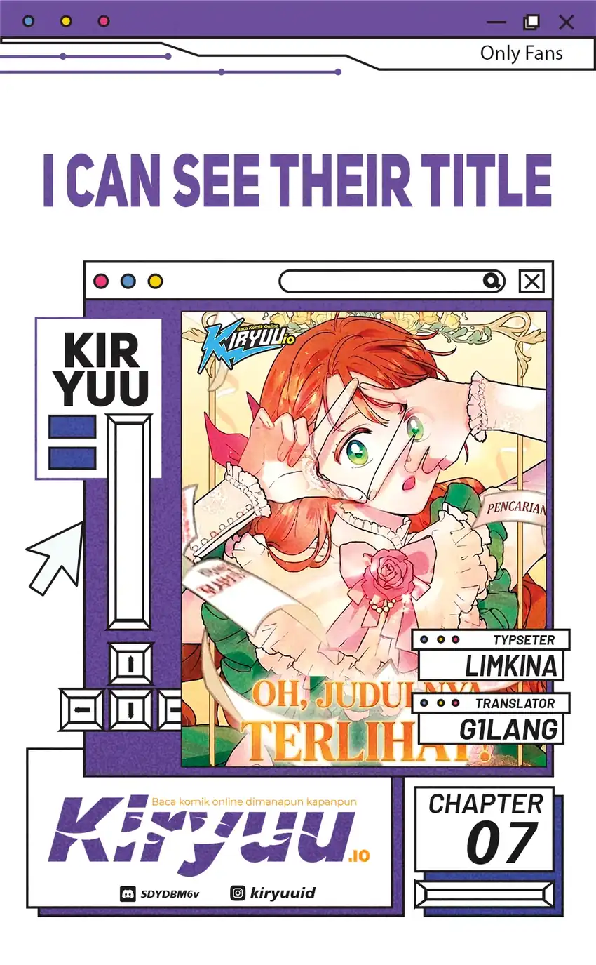 I Can See Their Titles Chapter 7 - halaman 1