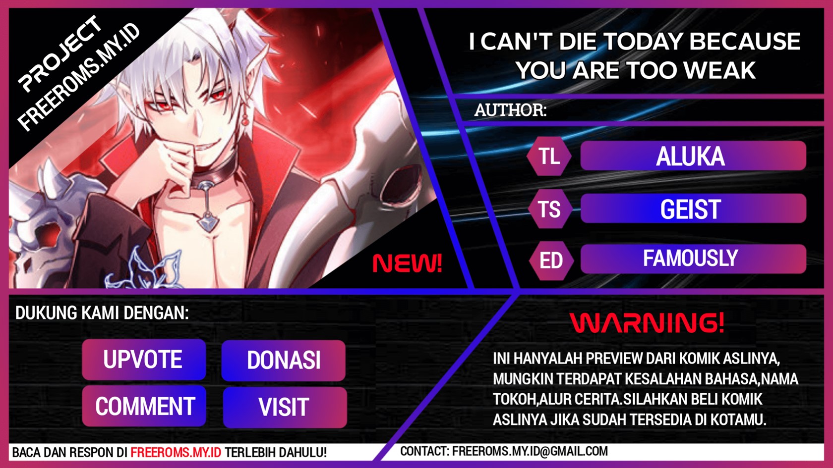 I Can’t Die Today Because You Are Too Weak Chapter 4 - halaman 1