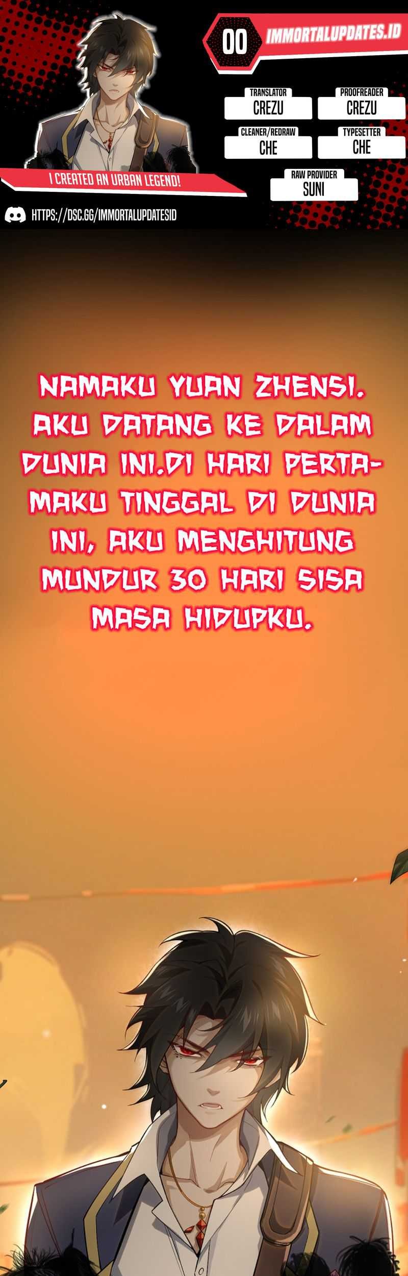 I Created an Urban Legend! Chapter 0.1 - halaman 1