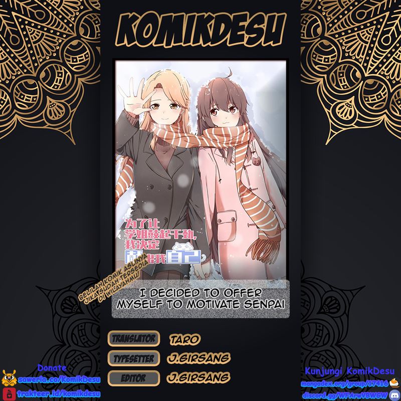 I Decided to Offer Myself to Motivate Senpai Chapter 3 - halaman 1