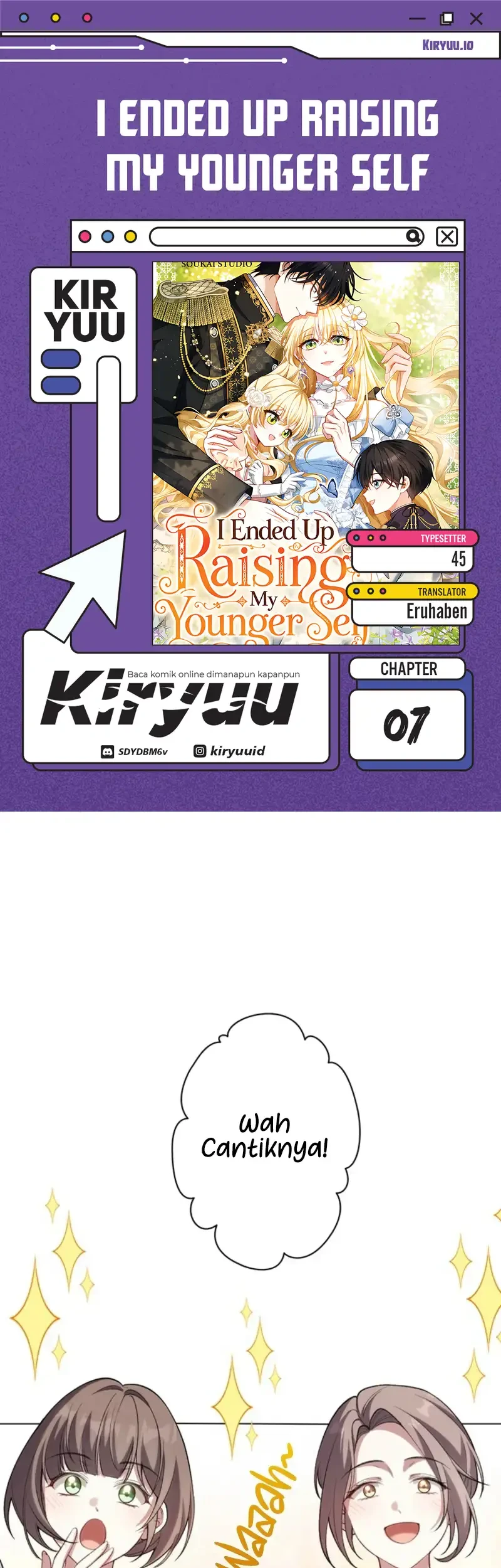 I Ended Up Raising My Younger Self Chapter 7 - halaman 1