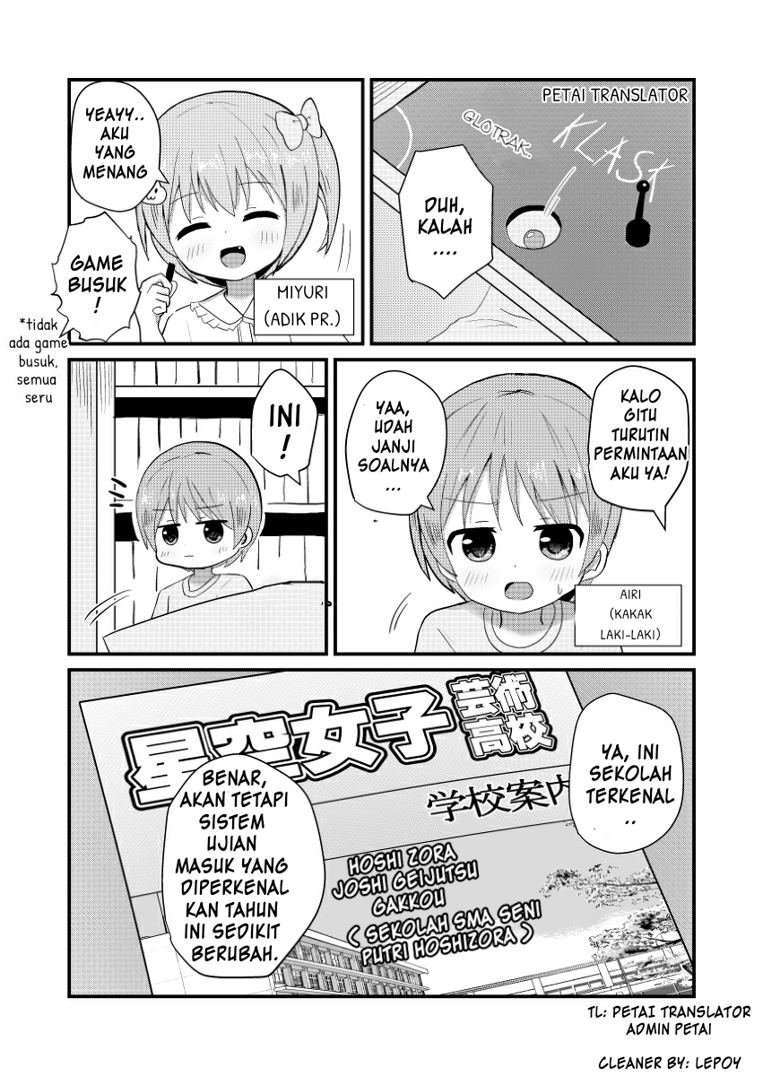 I entered a girls' school with the recommendation of crossdressing. Chapter 1 - halaman 1