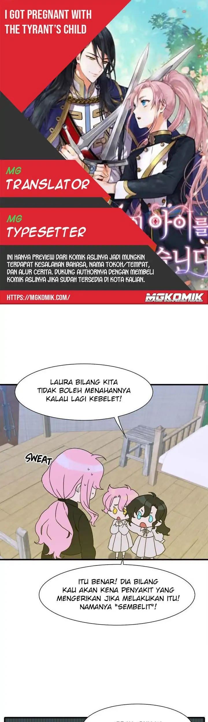 I Gave Birth to the Tyrant’s Child Chapter 28 - halaman 1