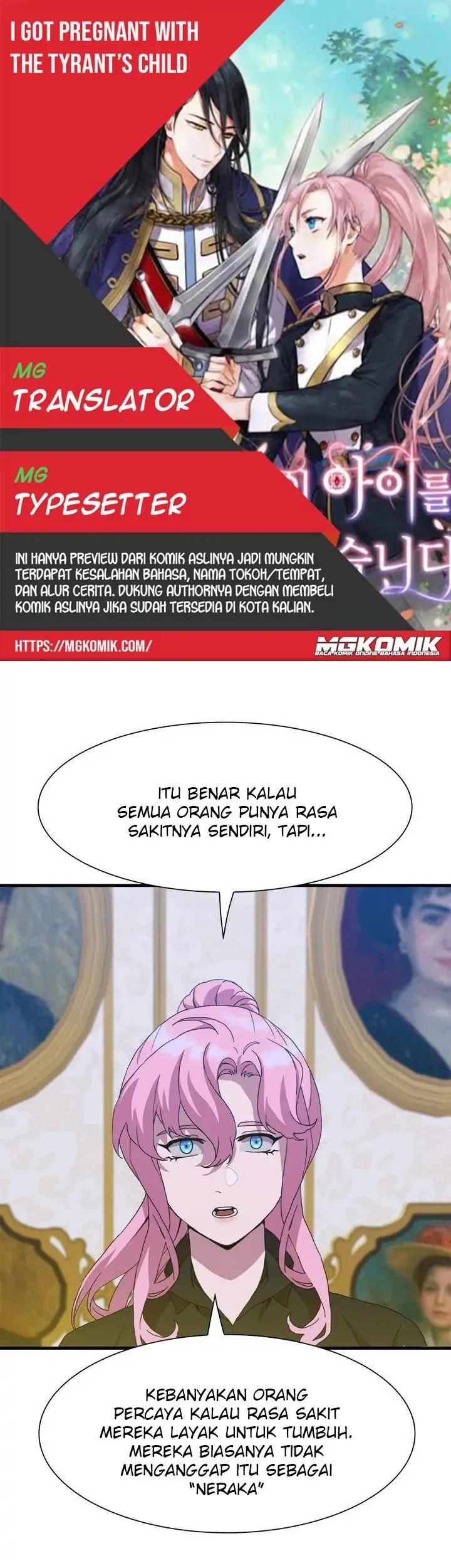 I Gave Birth to the Tyrant’s Child Chapter 40 - halaman 1