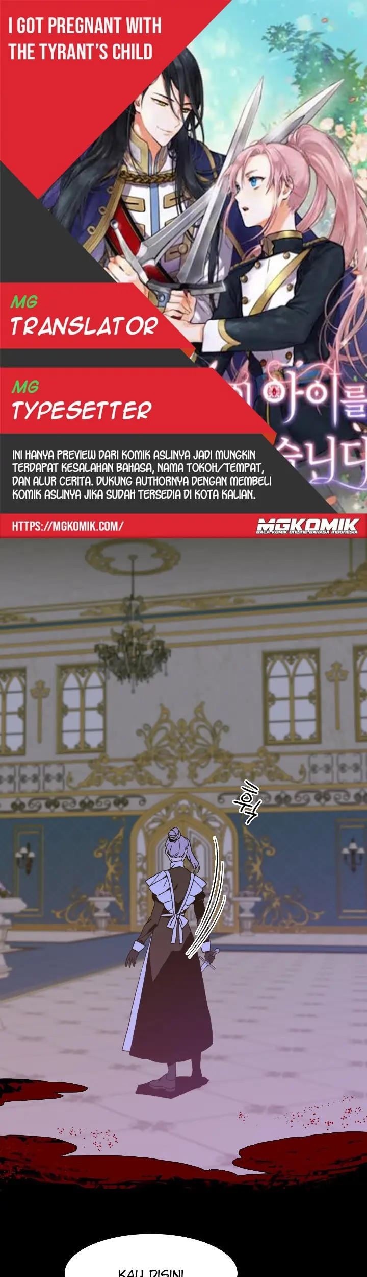 I Gave Birth to the Tyrant’s Child Chapter 45 - halaman 1