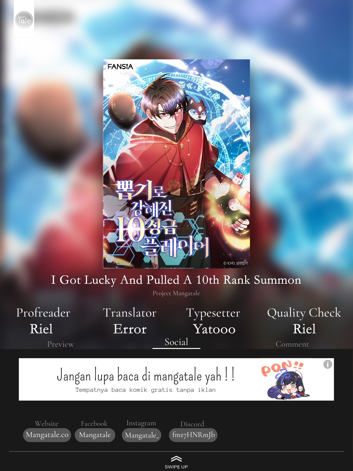 I Got Lucky And Pulled A 10th Rank Summon Chapter 11 - halaman 1