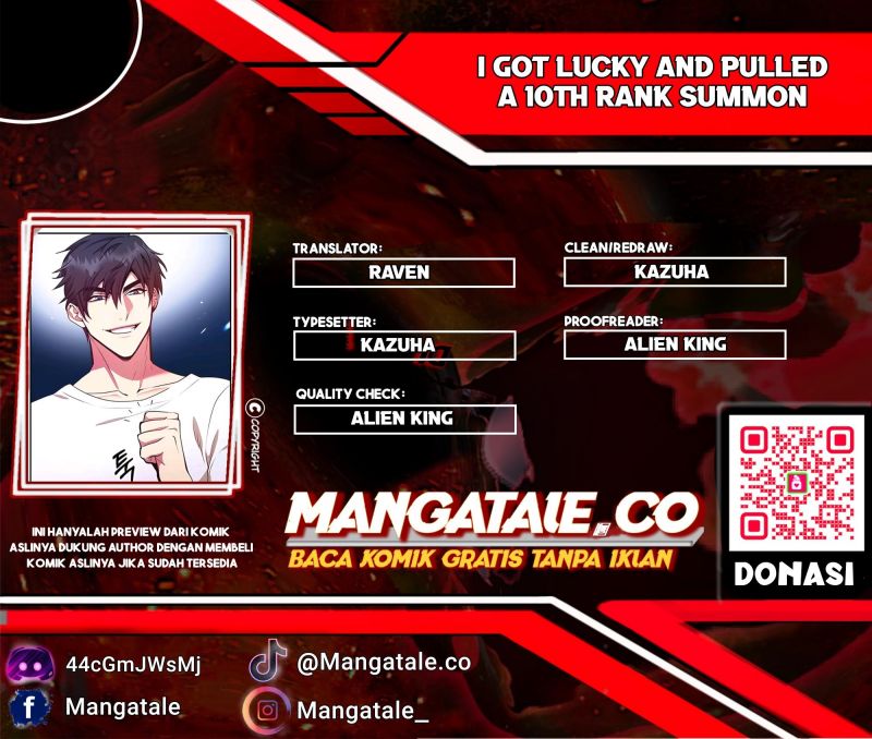 I Got Lucky And Pulled A 10th Rank Summon Chapter 4 - halaman 1