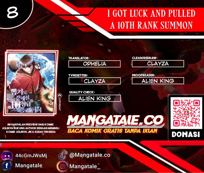 I Got Lucky And Pulled A 10th Rank Summon Chapter 8 - halaman 1
