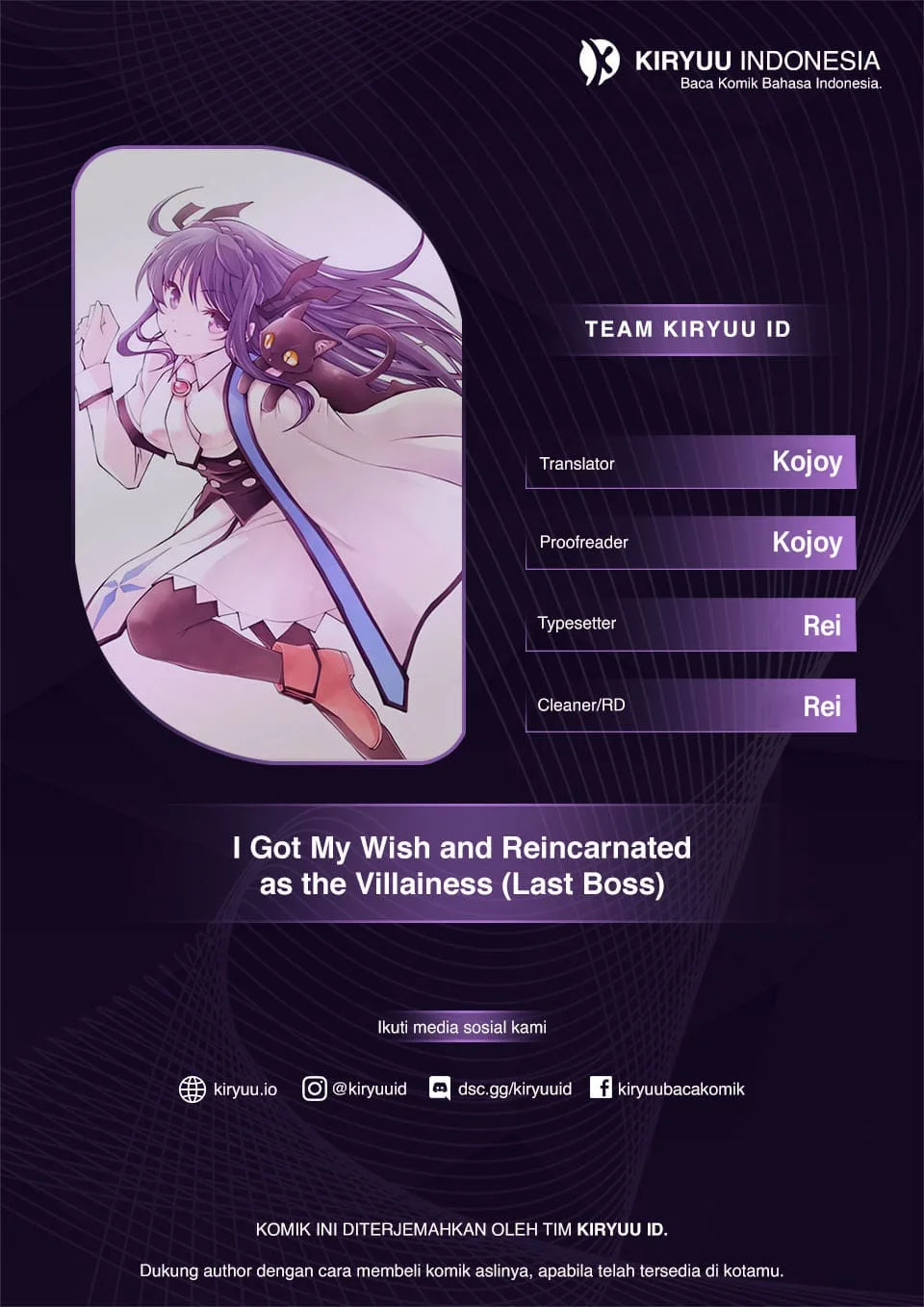 I Got My Wish and Reincarnated as the Villainess (Last Boss)! Chapter 11 - halaman 1
