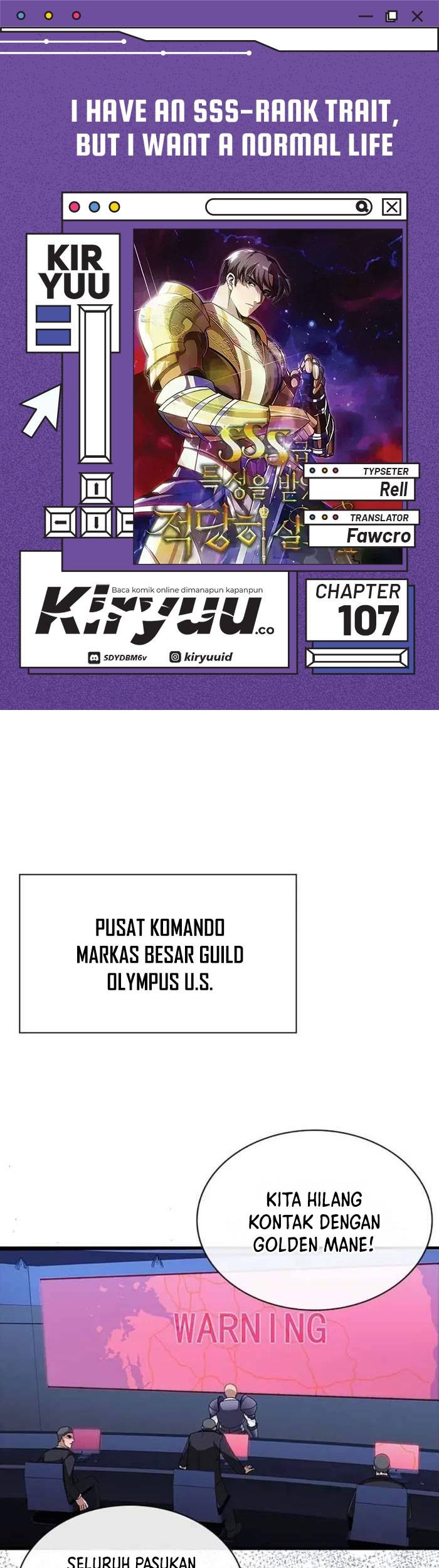 I have an SSS-rank Trait, but I want a Normal Life Chapter 107 - halaman 1