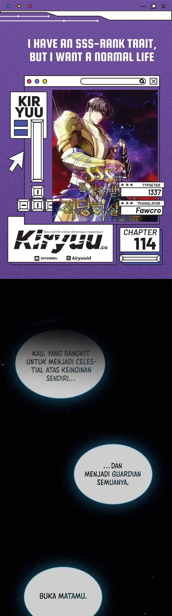 I have an SSS-rank Trait, but I want a Normal Life Chapter 114 - halaman 1