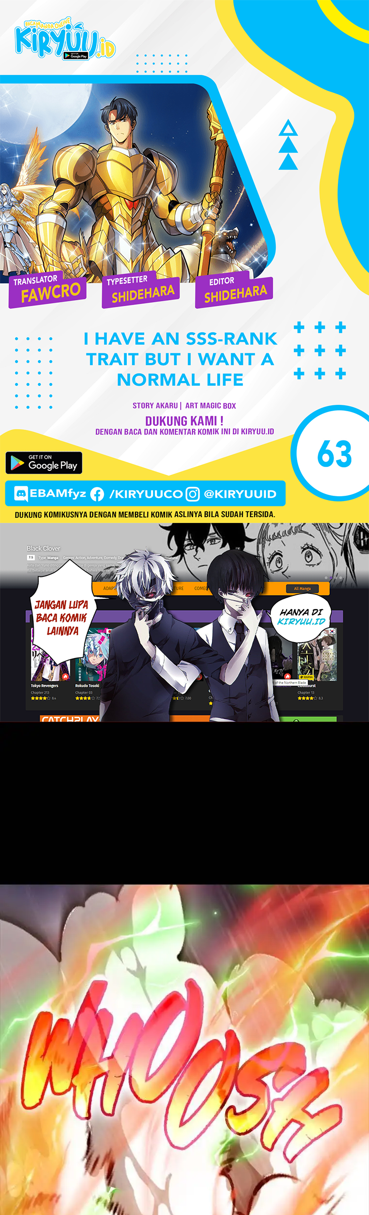 I have an SSS-rank Trait, but I want a Normal Life Chapter 63 - halaman 1