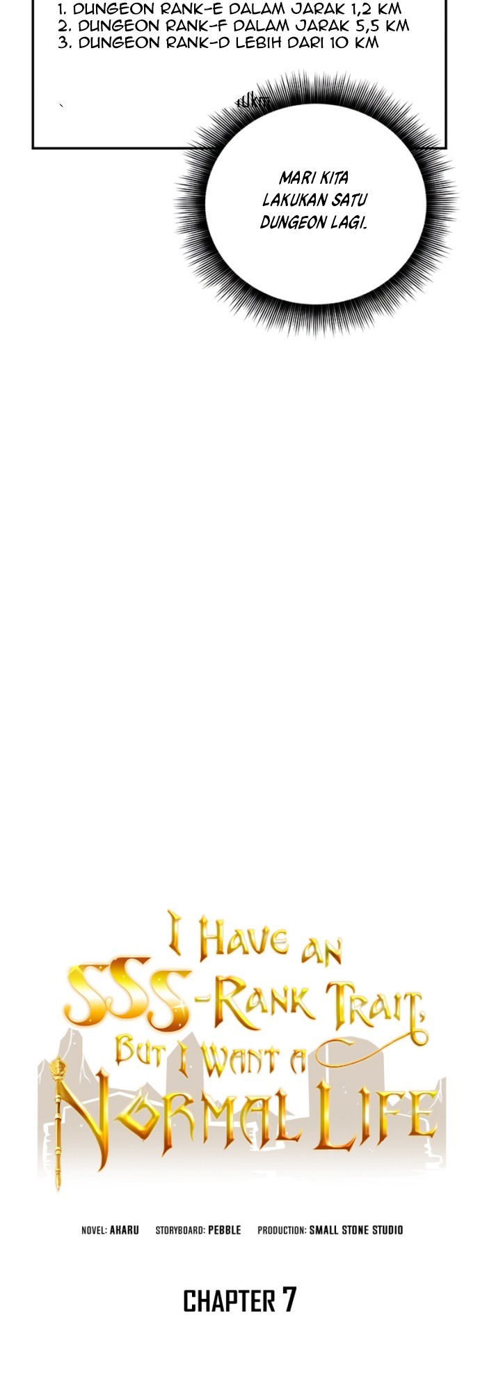 I have an SSS-rank Trait, but I want a Normal Life Chapter 7 - halaman 15