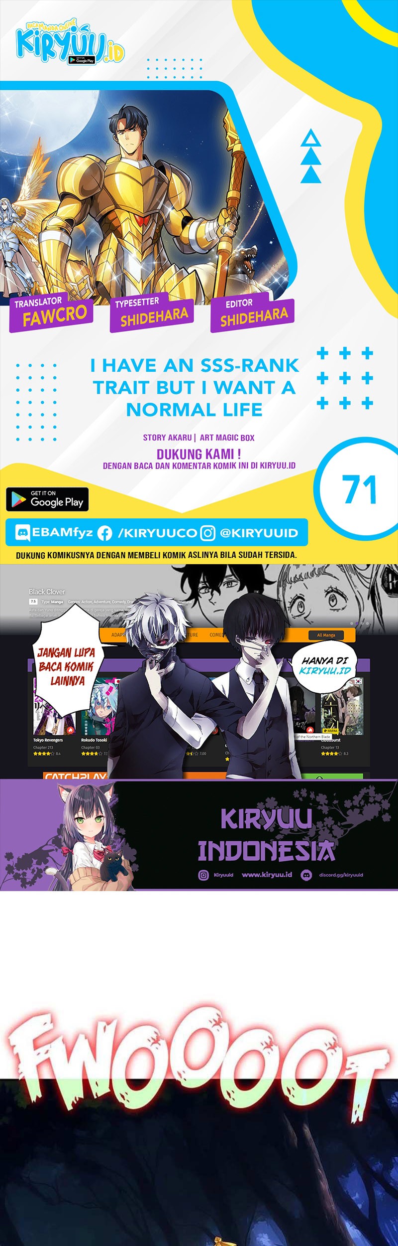 I have an SSS-rank Trait, but I want a Normal Life Chapter 70 - halaman 1