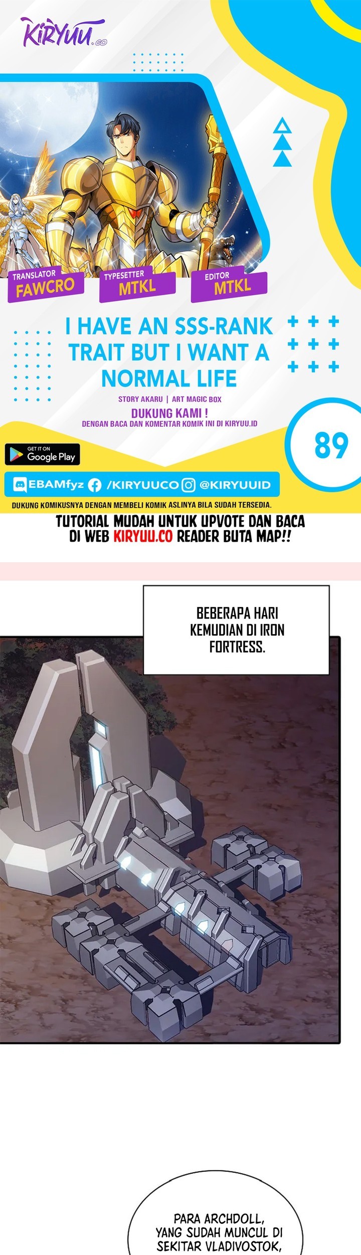 I have an SSS-rank Trait, but I want a Normal Life Chapter 89 - halaman 1