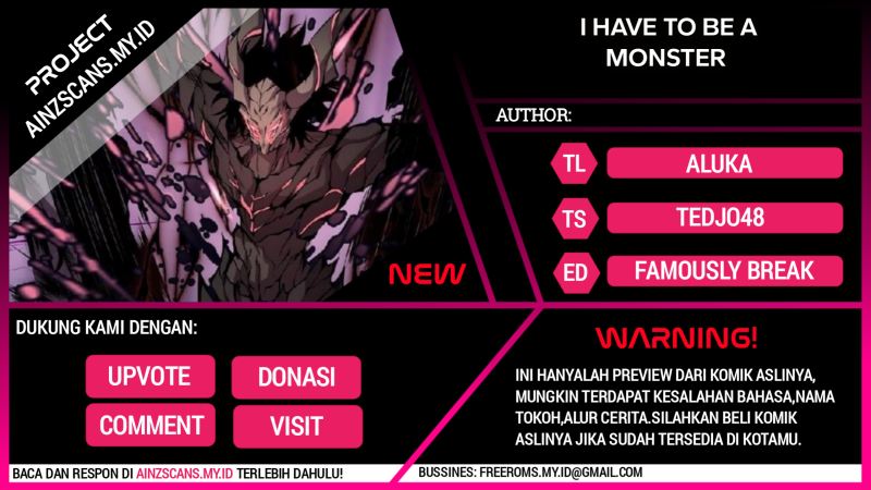 I Have to Be a Monster Chapter 15 - halaman 1