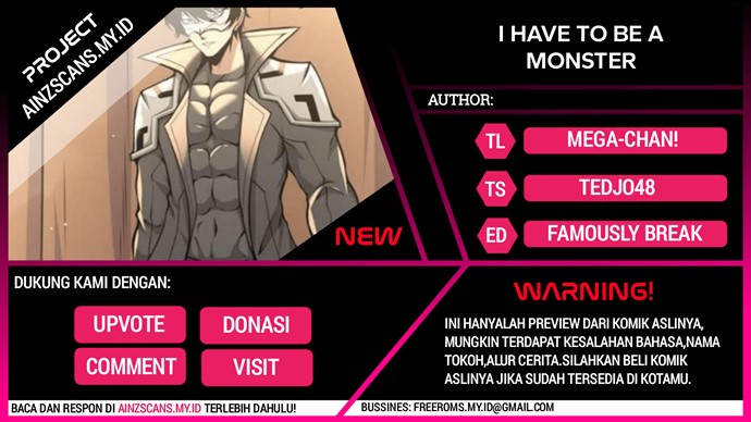I Have to Be a Monster Chapter 24 - halaman 1
