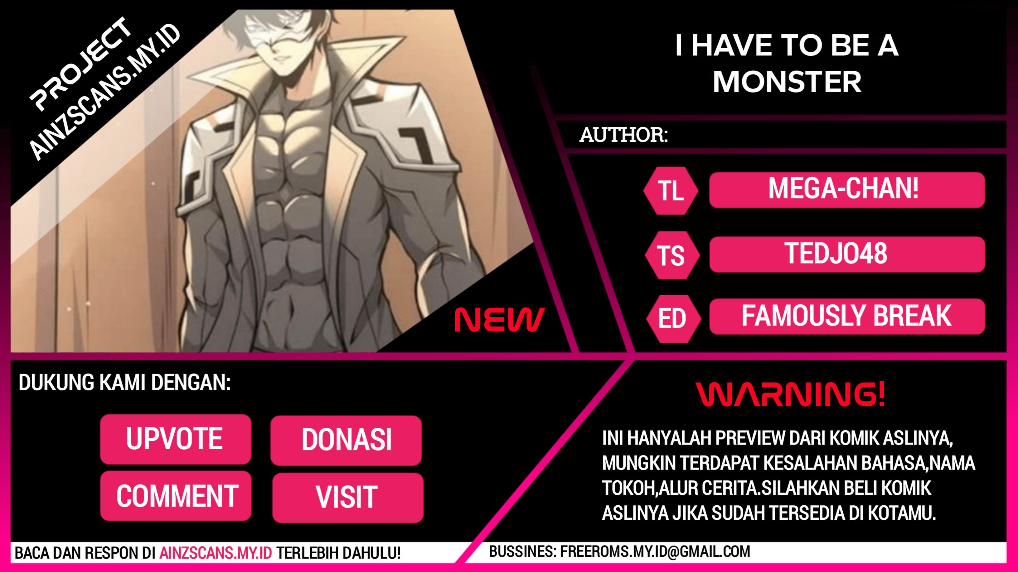 I Have to Be a Monster Chapter 25 - halaman 1
