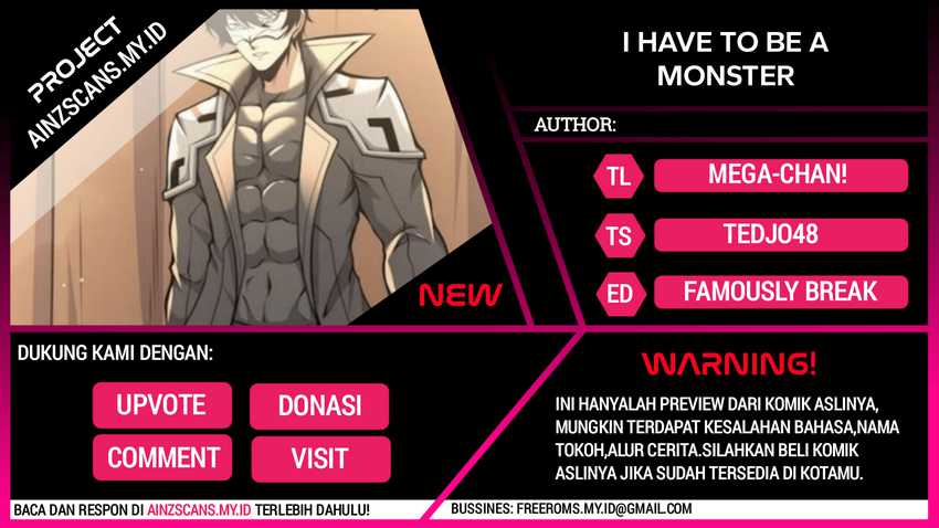 I Have to Be a Monster Chapter 33 - halaman 1