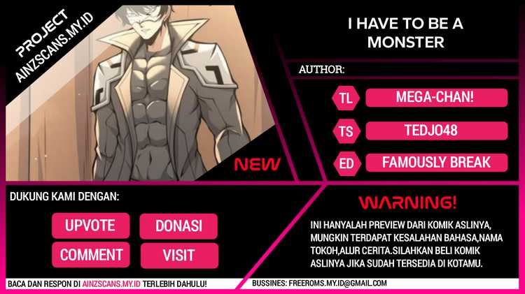 I Have to Be a Monster Chapter 35 - halaman 1