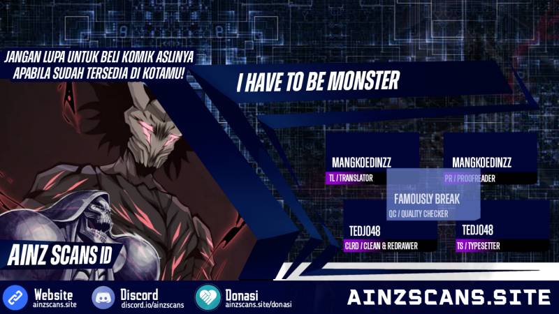 I Have to Be a Monster Chapter 36 - halaman 1