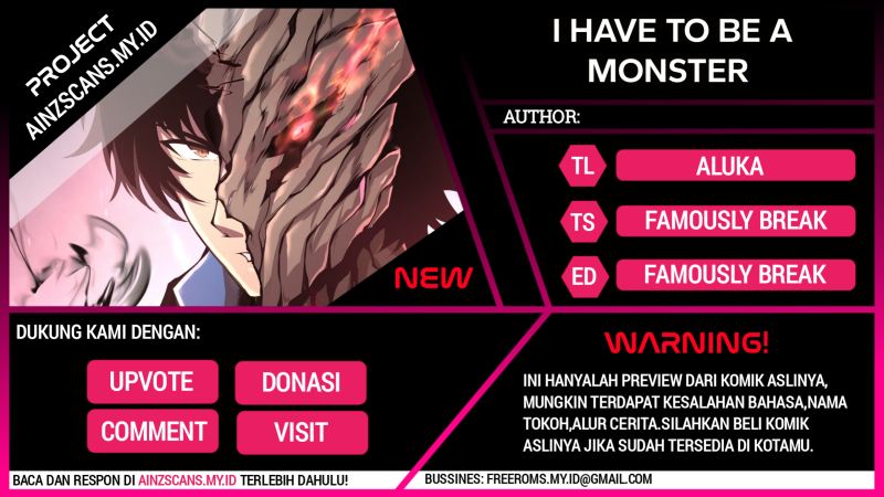 I Have to Be a Monster Chapter 8 - halaman 1