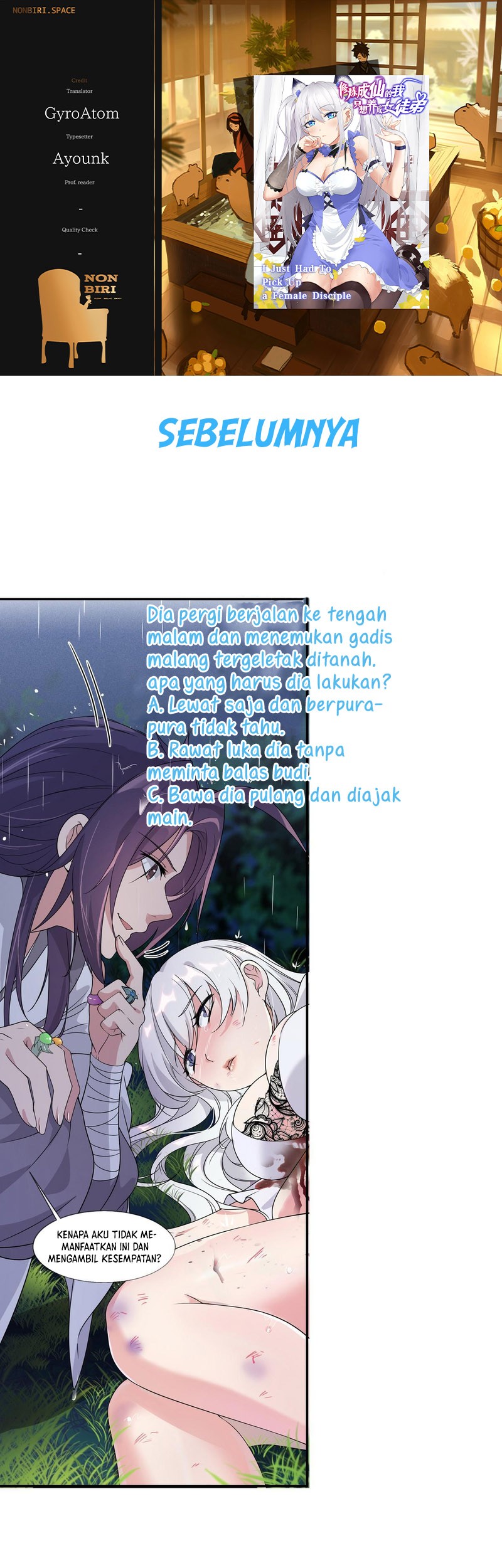 I Just Had to Pick up a Female Disciple Chapter 15 - halaman 1