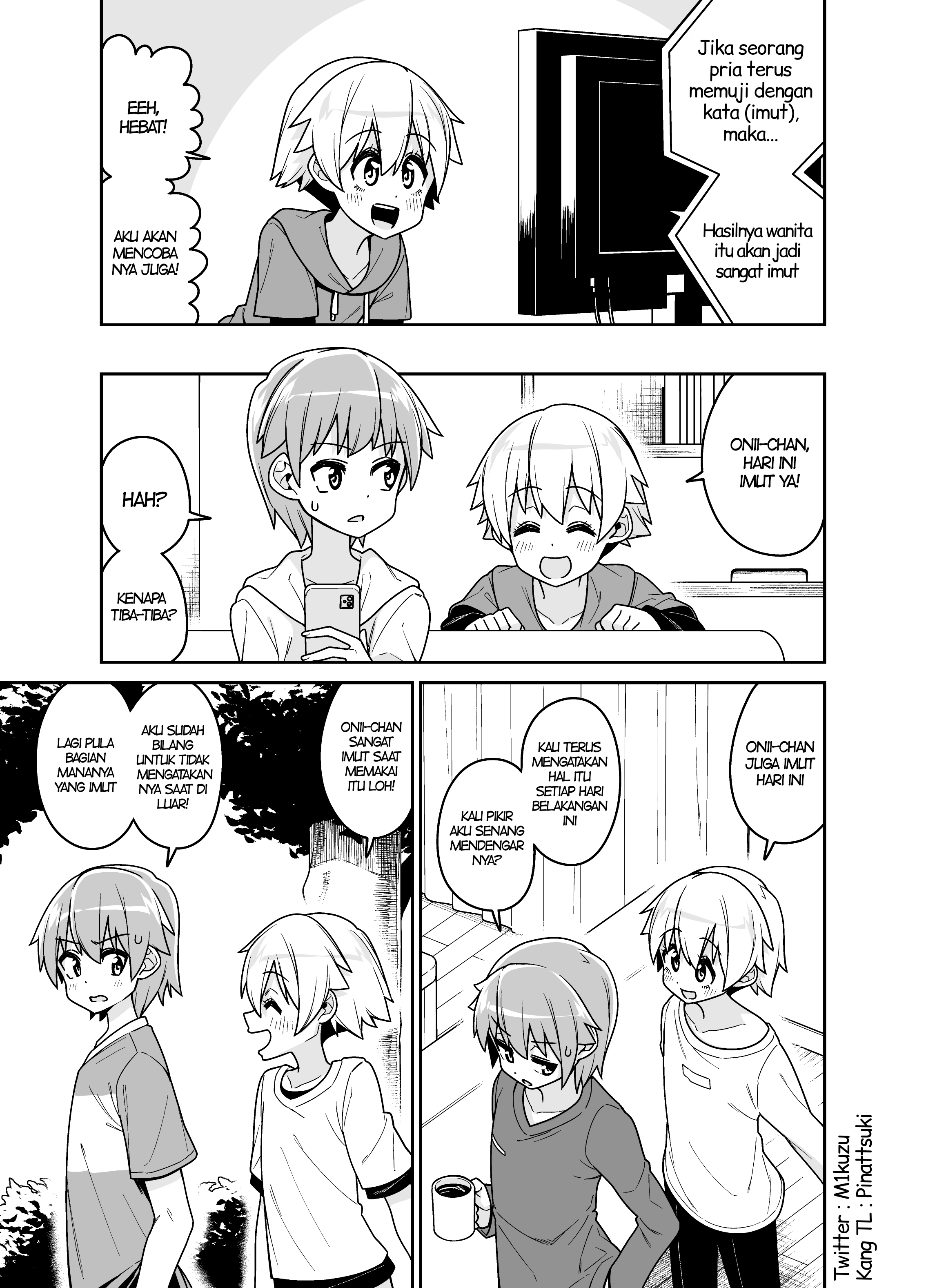 I Kept Telling My Brother He Was Cute Chapter 0 - halaman 1
