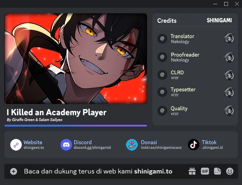 I Killed An Academy Player Chapter 130 - halaman 1