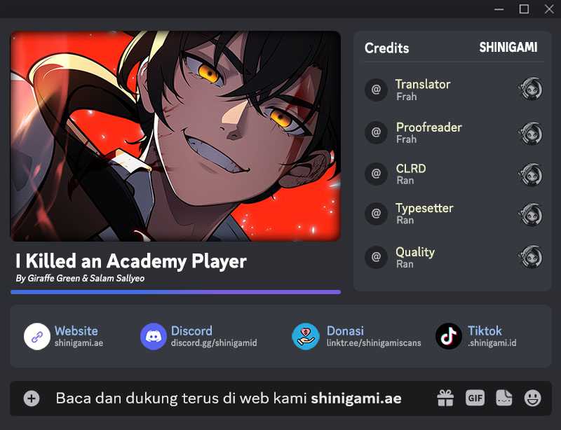 I Killed An Academy Player Chapter 14 - halaman 1