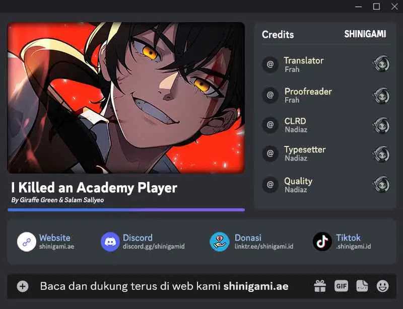 I Killed An Academy Player Chapter 29 - halaman 1