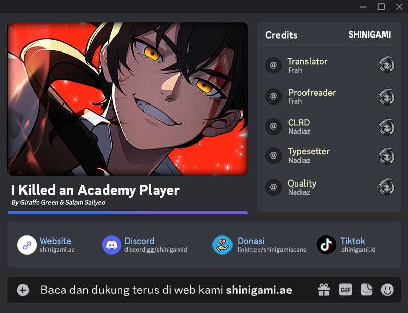 I Killed An Academy Player Chapter 43 - halaman 1