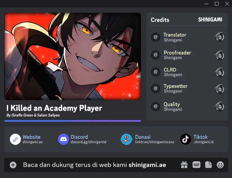 I Killed An Academy Player Chapter 64 - halaman 1