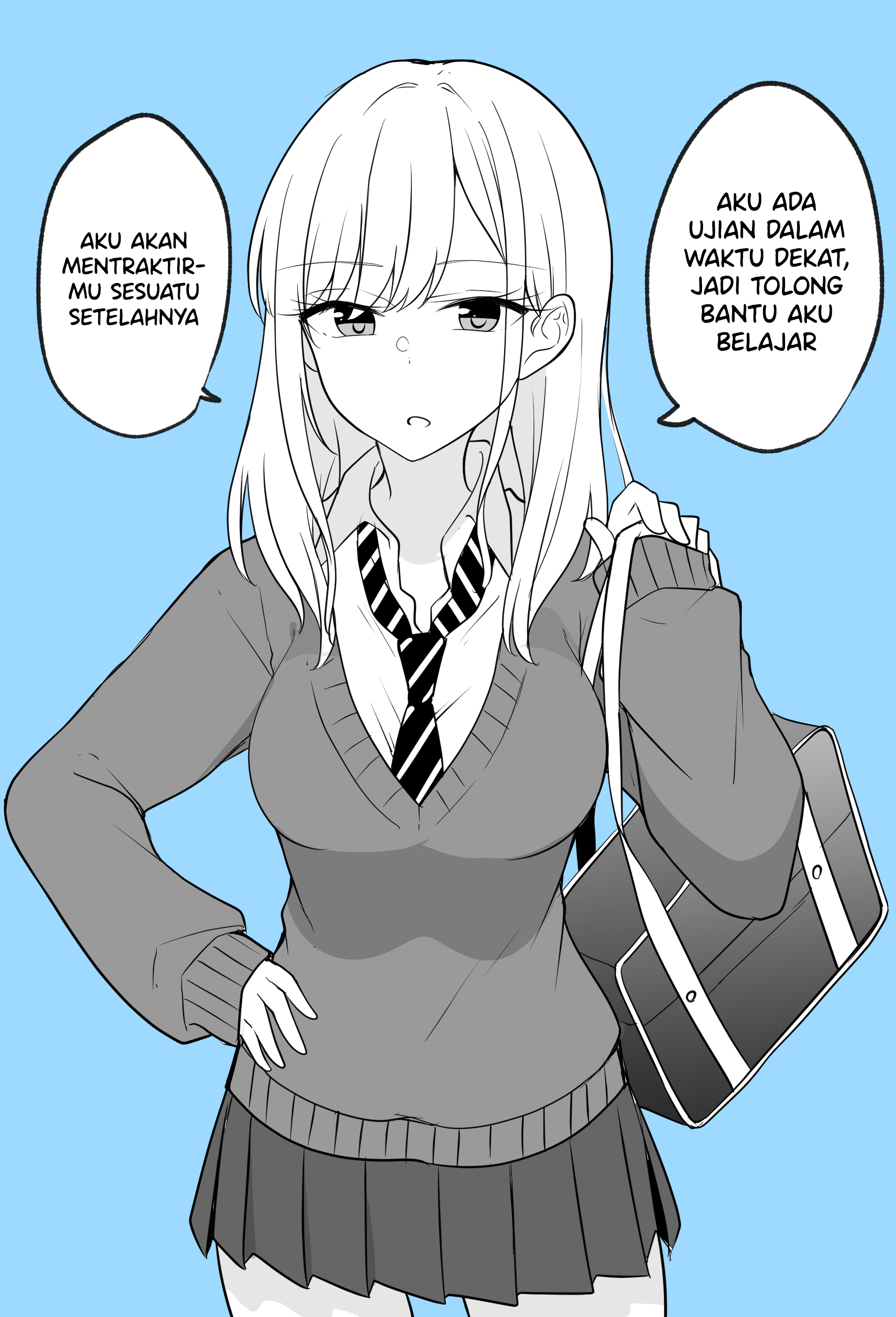 I Like Gal-chan Who Only Wears Glasses When Studying. Chapter 0 - halaman 1