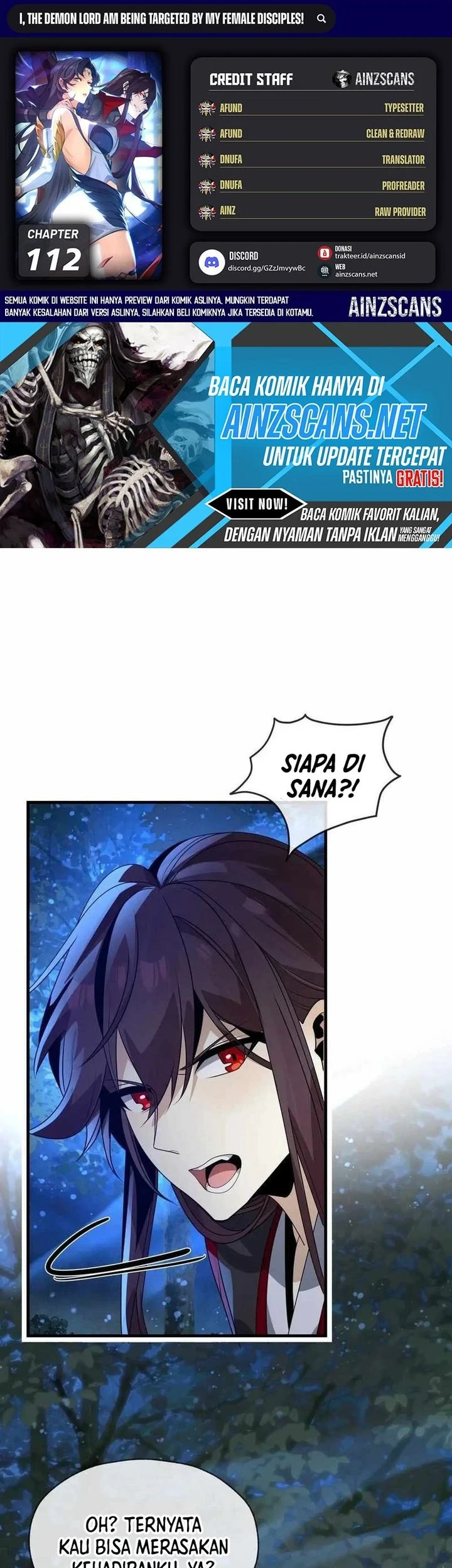 I Love the Demon Lord So Much That Even My Female Disciples Want to Kill Me Chapter 112 - halaman 1