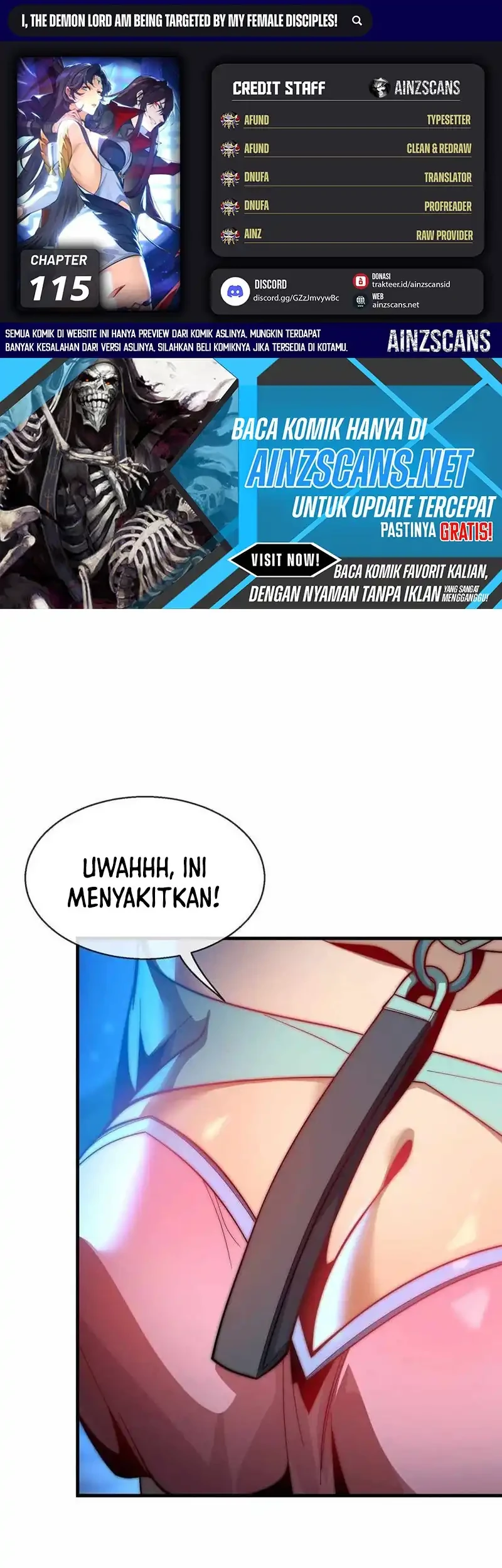 I Love the Demon Lord So Much That Even My Female Disciples Want to Kill Me Chapter 115 - halaman 1